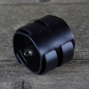 Leather Cuff, Men&#39;s bracelet, Women&#39;s cuff, Leather accessories, Anniversary gift, Great gift.
