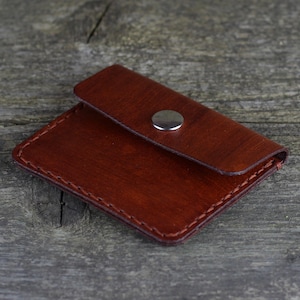 Monedero de cuero, monedero, monedero, billetera delgada, accesorios de cuero, gran regalo.