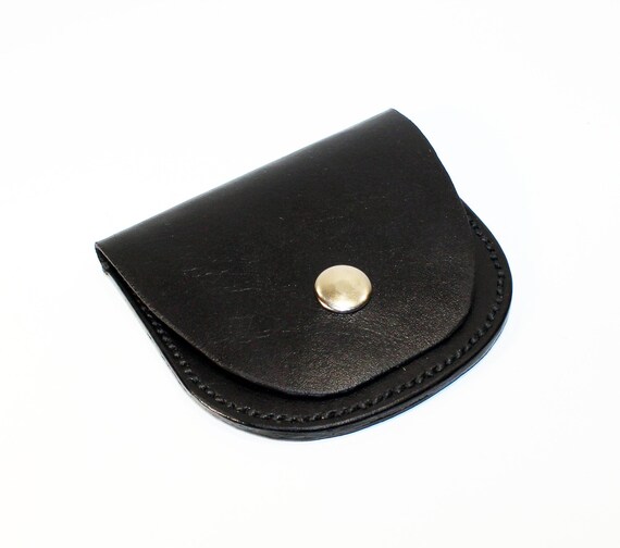 Black Leather Wallet Coin Wallet Money Purse Credit Card Holder Leather Accessories Great Gift. Etsy Ireland