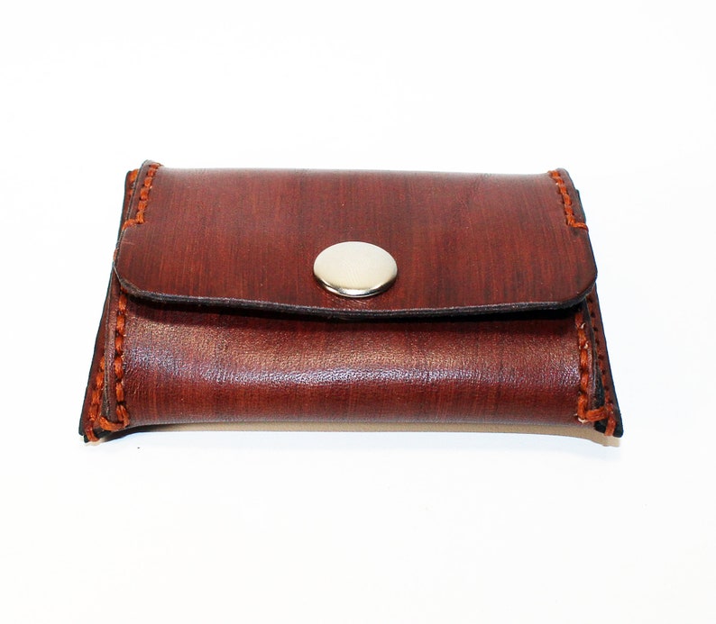 Leather Coin Wallet Brownm Coin Wallet Great Leather Item Etsy New
