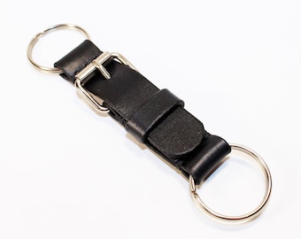 Leather key chain, leather key fob, handmade key chain, leather key ring, handmade leather accessories.