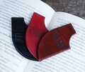 Personalized Leather Bookmark Corner: Hand Stitched Monogram product logo