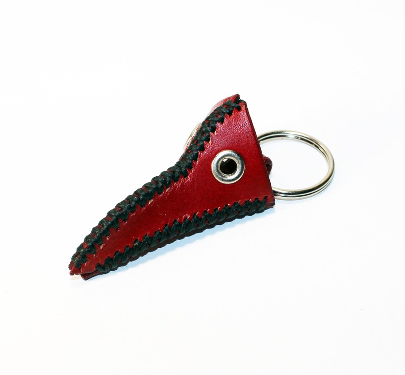 Plague Doctor Mask Keychain Red Plague Doctor Mask Leather | Etsy