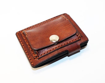 Portefeuille en cuir, porte-cartes de crédit, petit portefeuille, porte-monnaie, porte-monnaie, accessoires en cuir, cadeau idéal.