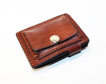 Leather wallet, credit card holder, small wallet, coin purse, money purse, leather accessories, great gift.