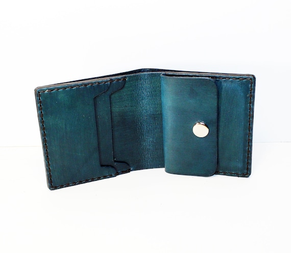 Leather Wallet, Blue Wallet, Great Leather Item, Blue Men's Leather Wallet, Blue Wallet, Great Leather Item, Blue Men's