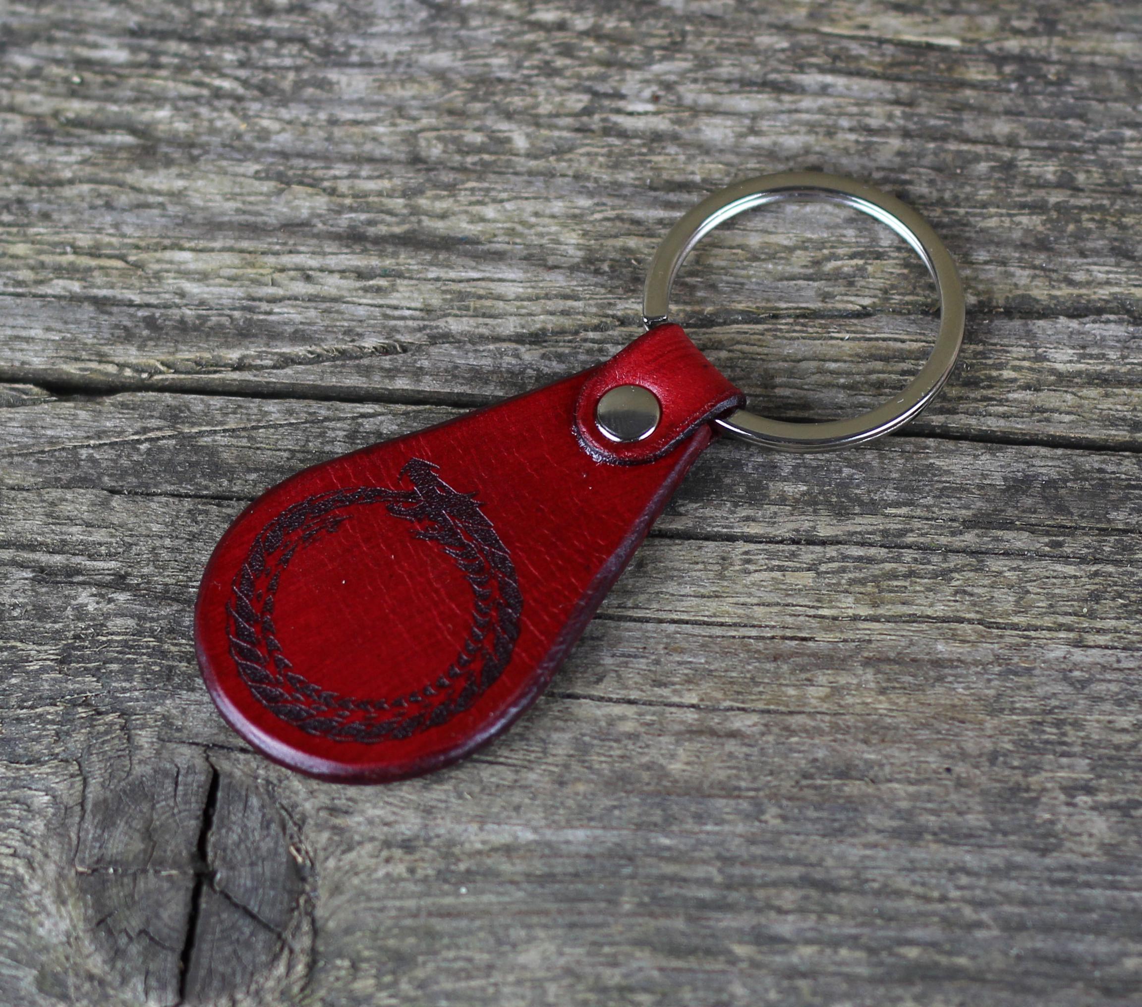 Rolling stonesTONGUE KEYCHAIN 赤 新品　未使用 Jormungandr Leather Keychain: Viking Serpent Accessory - Etsy Finland