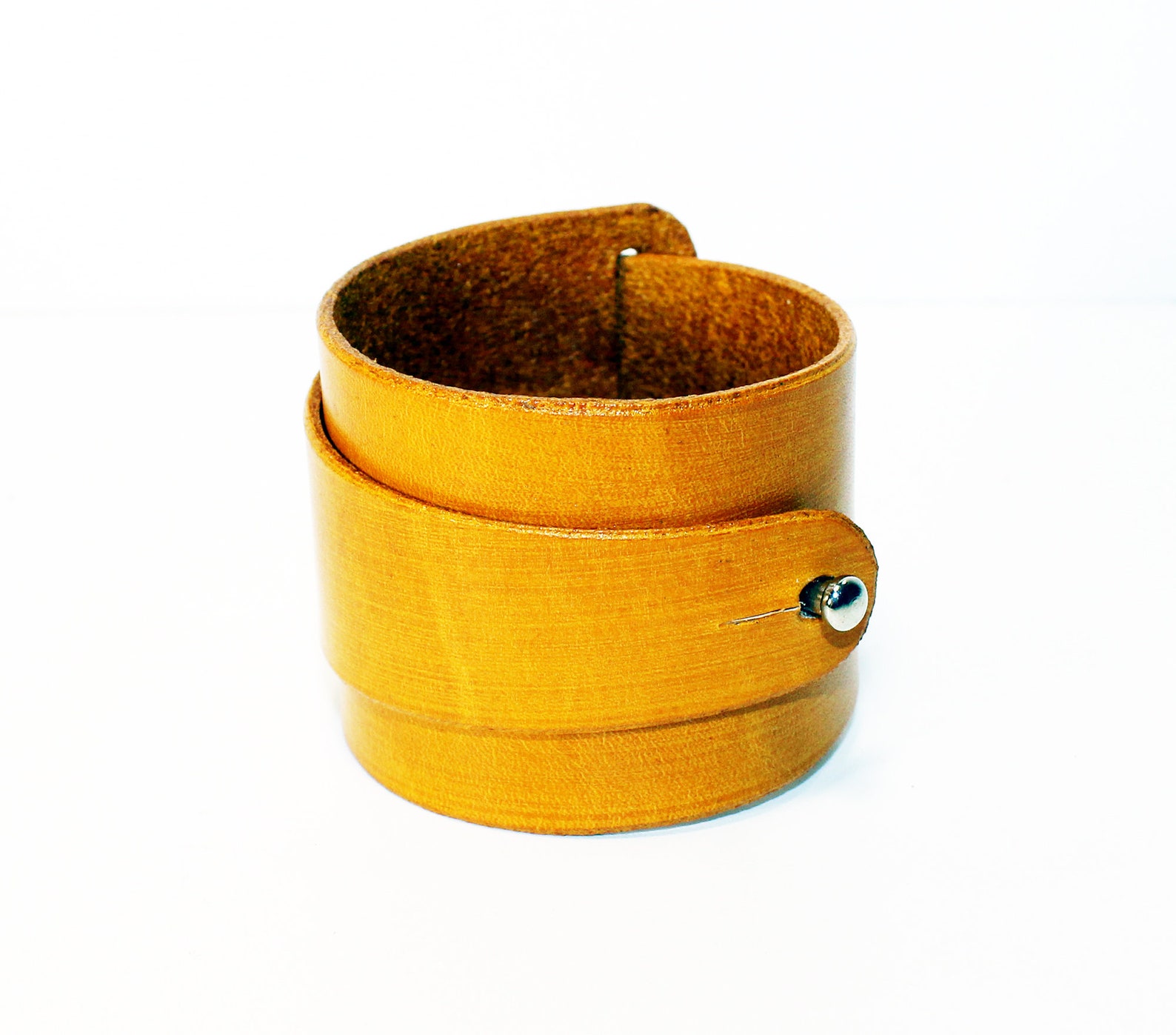 Yellow Leather CuffYellow Leather Bracelet Great Gift Red Etsy