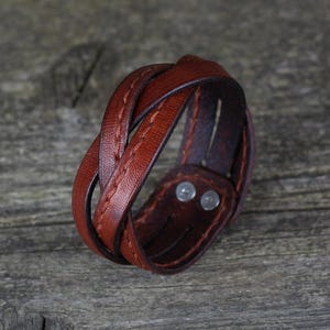 Braunes Lederarmband, Leder-Accessoires, braunes Armband, Frauen Manschette, Männer Armband, Geburtstagsgeschenk, tolles Geschenk.