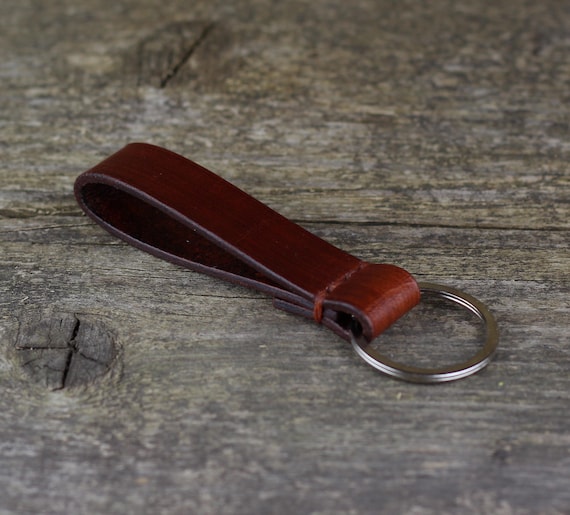 Handmade Leather Key Fob: Colorful Key Chain - Etsy