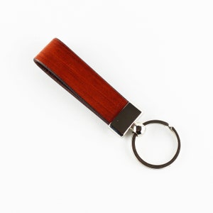 Handmade Brown Leather Key Chain: Personalized Key Fob