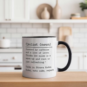 Cyclist Dictionary Definition Bike Mug | Cycling Gifts