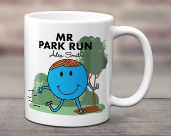 Personalised Mr Park Run Running Mug Runners Gift  - Park Run - Running Gifts - Park Run Coaster Park Run Gift