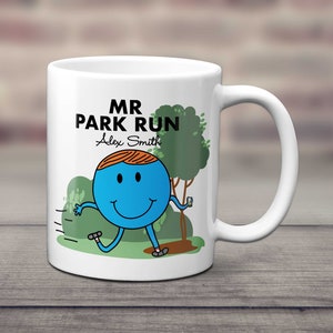 Personalised Mr Park Run Running Mug Runners Gift  - Park Run - Running Gifts - Park Run Coaster Park Run Gift