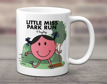 Personalised Little Miss Park Run Running Mug Runners Gift  - Park Run - Running Coaster - Park Run Coaster