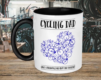 Fahrrad-Papa-Tasse - Wie jeder Papa aber weit kühler - Vatertags-Geschenk - Fahrrad-Papa - Fahrrad-Geschenk - Fahrrad-Geschenk