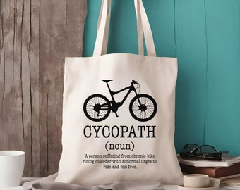 Bolsa de ciclismo - Bolsa de la compra - Regalo de ciclismo - Bolsa de ciclismo - Regalo para ciclistas - Diccionario de ciclismo