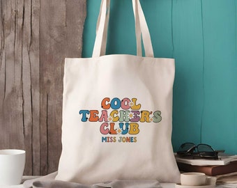Personalised Teacher Tote Bag | Personalised End Of Term Teacher Gift | Teacher Bags | Cool Teachers Club  | Teacher Gifts