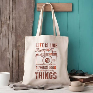 Life Is Like Photography Tote Bag - Camera Tote Bag - Photographer