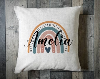 rainbow shaped cushion