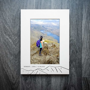 Personalised Snowdon/Yr Wyddfa Summit Laser Engraved Frame