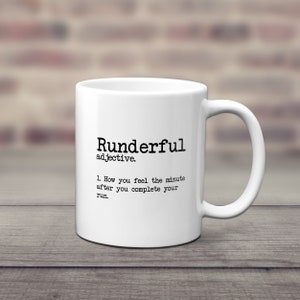 Runderful Running Dictionary Mug Runners Gift  - Multiple Choice of Mug Styles - Running Gift