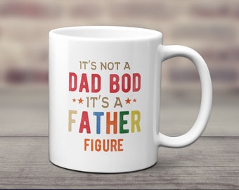 Caneca engraçada não é um corpo de pai, é uma figura paterna - presente de dia dos pais - caneca do pai