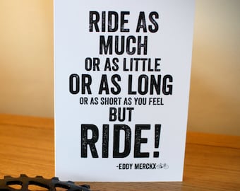 Fietskaart | But Ride-verjaardagskaart | Kaarten voor fietsers