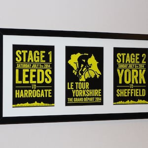 Le Tour Yorkshire - Set di stampe Tour De France - Regalo di ciclismo - Regalo di bici