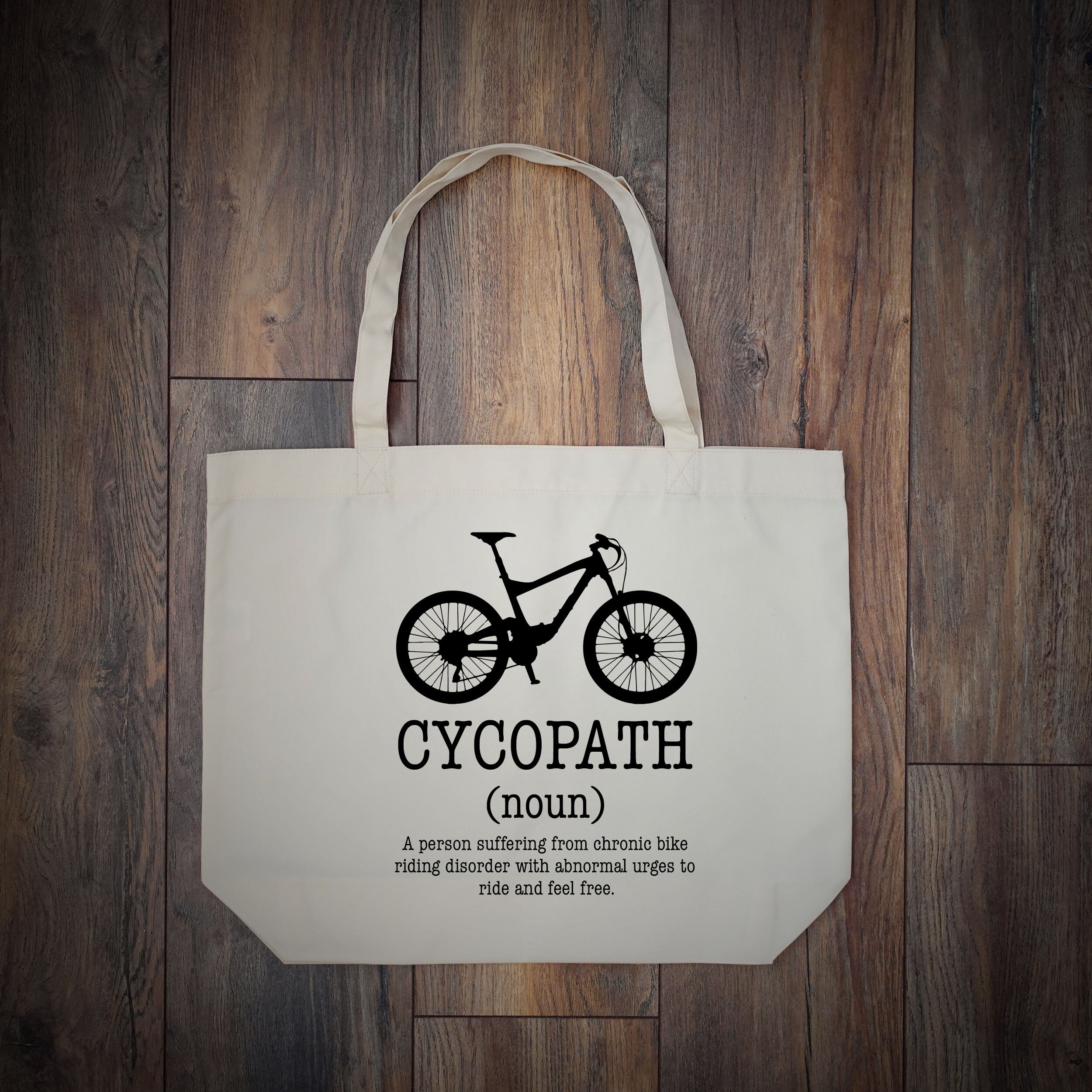 Cycopath Dictionary Cycling Tote Bag Shopping Bag Cycling Etsy UK