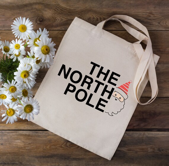 The North Pole Christmas Tote Bag Funny Christmas Shopping - Etsy Canada
