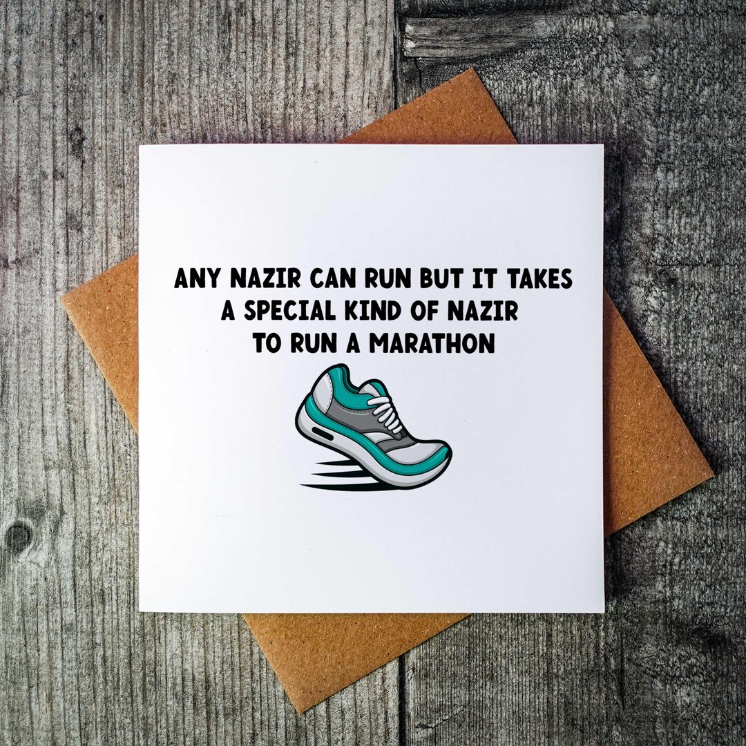 Personalised Anyone Can Run A Marathon Card | Congratulations Card ...