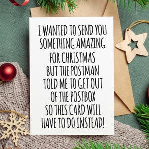Volevo mandarti qualcosa di speciale per Natale - Divertente cartolina di Natale - POSTAZIONE GRATUITA