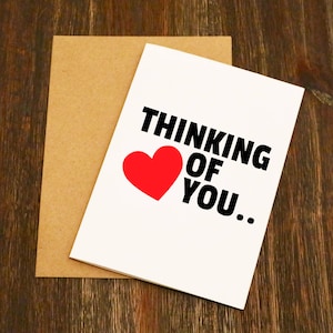 Thinking Of You.... Naked - Funny Valentines Card - Boyfriend - Husband - Wife - Girlfriend