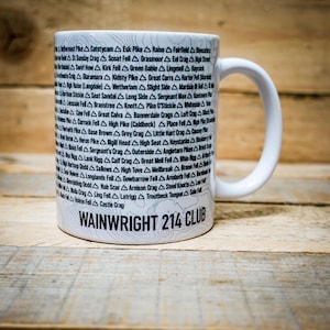 Wainwright 214 Summit Mug | The Lake District Mug | Mountain Mugs