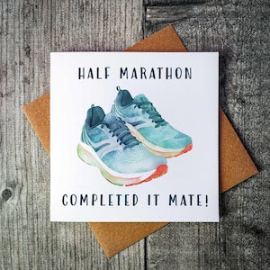 Halve marathon voltooide het partnerkaart | Gefeliciteerd | Kaarten voor hardlopers