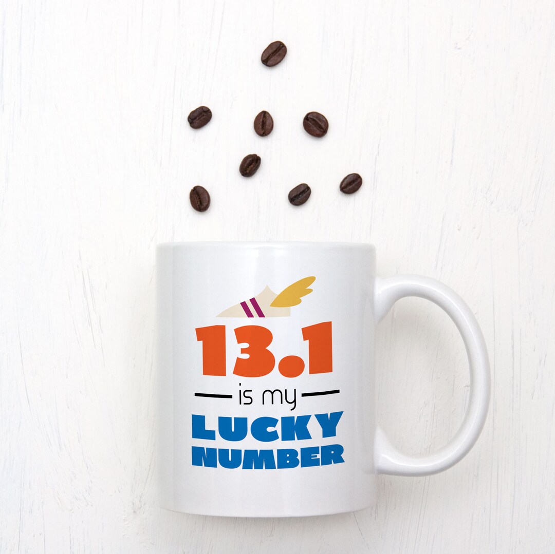 13.1 is My Lucky Number Runners Mug Runners Gift Running Etsy