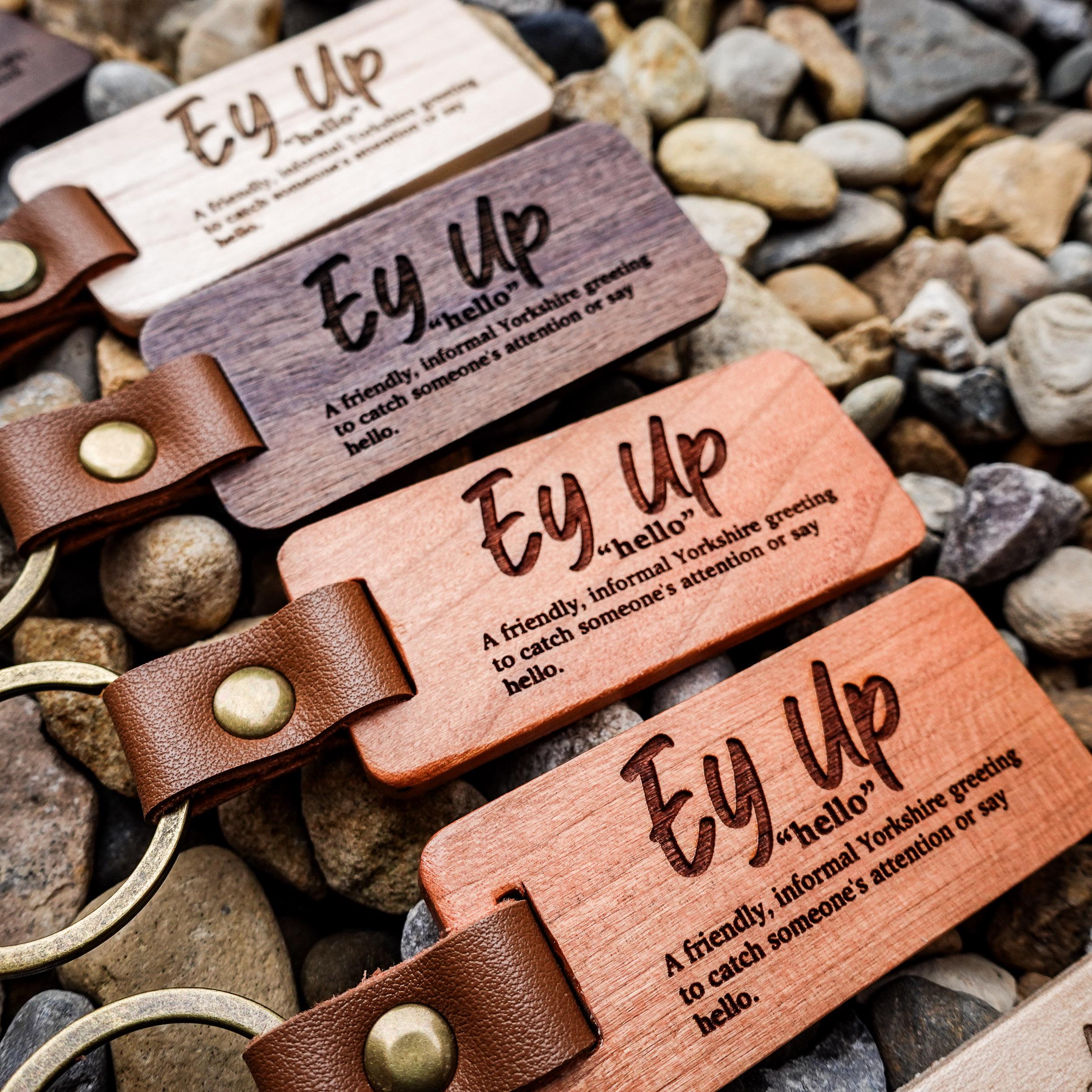 Yorkshire Quote Keyrings | Yorkshire Saying Key Rings | Choose Wood ...