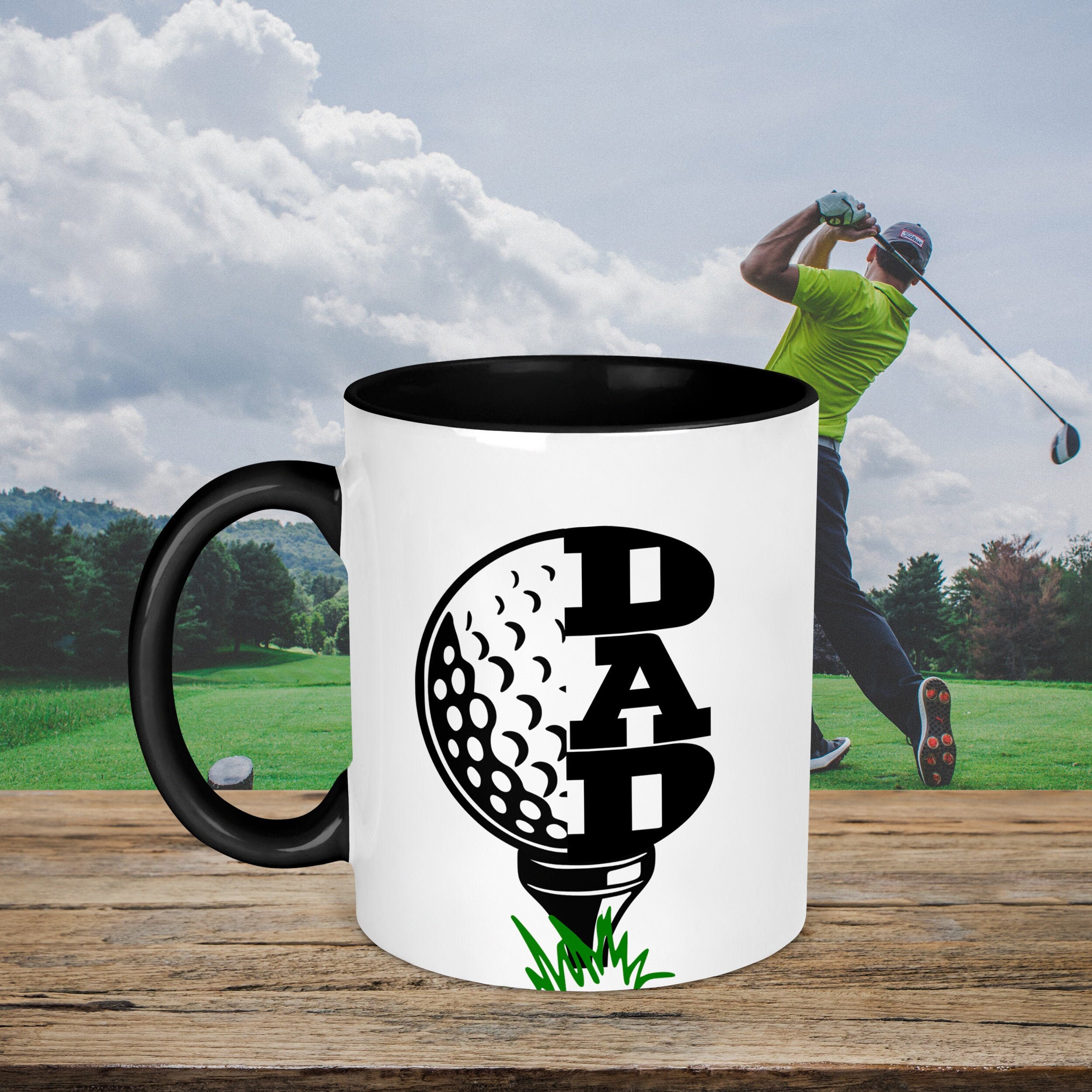 Golf Dad Mug Golfer Dad 2 Colours Golf Gifts for Etsy UK