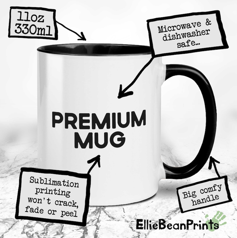 Bike Doodle Mug and Coaster Set - Cycle - Bike - Cycling Gift image 6