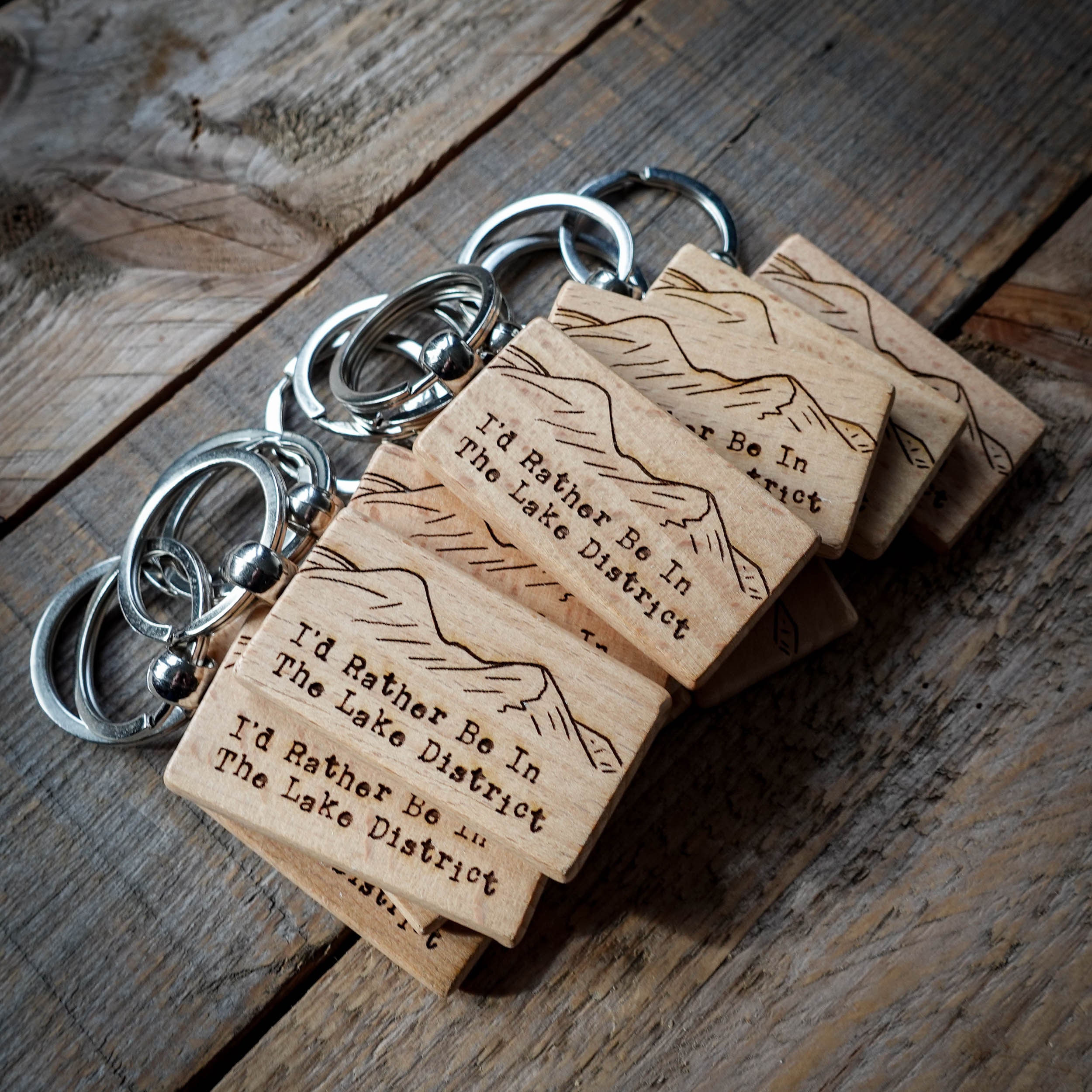 Wood Lake Keychain