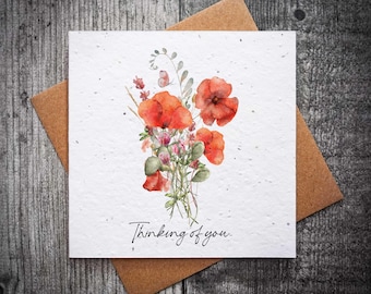 de sympathie à planter | de sympathie au coquelicot | Graine de fleurs sauvages qui respecte l'environnement de Zazzle.be Liste d'envies Vous avez des idées ? Carte de sympathie Coquelicot