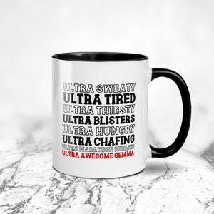 Personalised Ultra Marathon Runner Mug - (3 Mug Types - Ceramic and Enamel )  Runners Gift - Ultra Marathon Mug