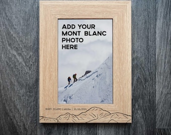Personalised Mont Blanc Laser Engraved Frame | Mont Blanc Summit