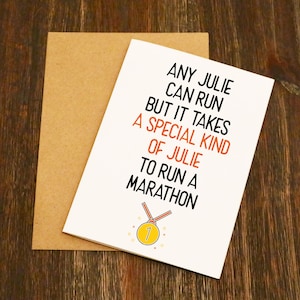Personnalisé Il faut un type spécial de personne pour exécuter une carte des coureurs marathon hommes - Funny -Running Card - Marathon - Livraison gratuite au Royaume-Uni