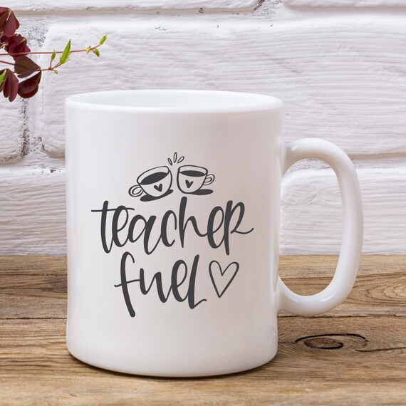 Teacher Fuel Mug End OF Term Teacher Gift Teachers Coffee Mug Teacher Fuel Mug End OF Term Teacher Gift Teachers Coffee Mug