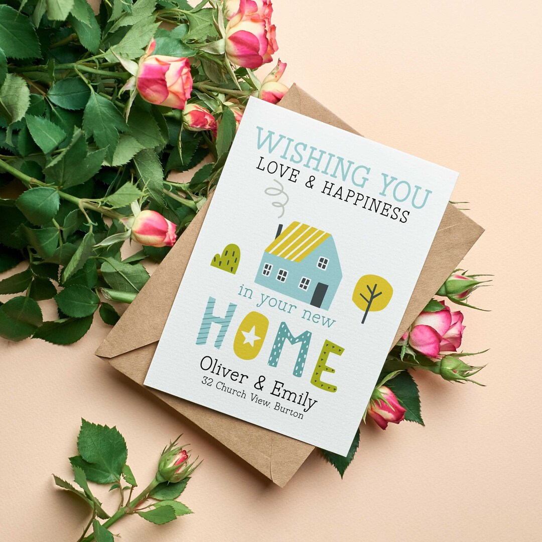 Personalised New Home Card | Housewarming Cards - Etsy