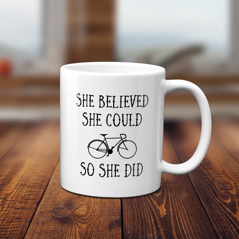 She Believed She Could So She Did White Mug