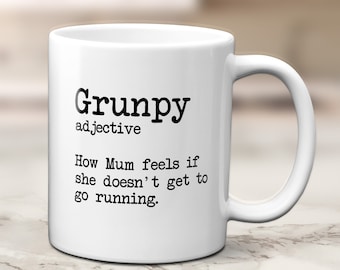 Grunpy Mum Mug Runners Gift  - Running Mug - Running Mum - Runner - Running - Dictionary Running Mug - Mothers Day Gift - Mum gift