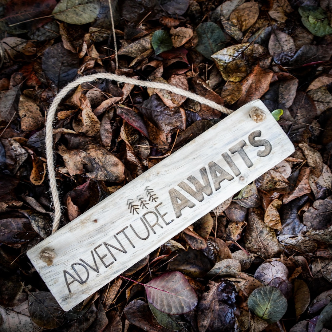 Adventure Awaits Sign | Adventure Wooden Pallet Sign | UK Made - Etsy